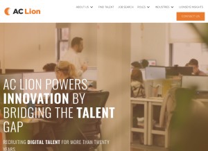 How aclion.com looks like on a tablet such as an iPad.