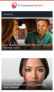 How aconsciousrethink.com looks like on a mobile device such as an iPhone.