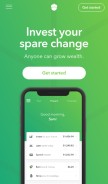 How acorns.com looks like on a mobile device such as an iPhone.