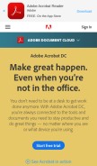How acrobat.com looks like on a mobile device such as an iPhone.