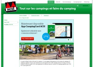 How acsi.eu looks like on a tablet such as an iPad.