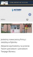 How actarii.pl looks like on a mobile device such as an iPhone.