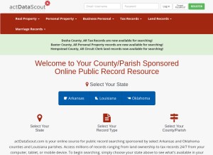 How actdatascout.com looks like on a tablet such as an iPad.