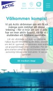 How actic.se looks like on a mobile device such as an iPhone.
