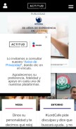 How actitudfem.com looks like on a mobile device such as an iPhone.