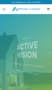 How active-vision.com looks like on a mobile device such as an iPhone.