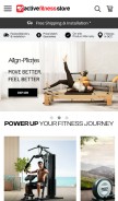 How activefitnessstore.com looks like on a mobile device such as an iPhone.