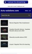 How actu-solutions.com looks like on a mobile device such as an iPhone.