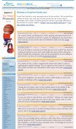 How actuafreearticles.com looks like on a mobile device such as an iPhone.