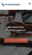 How actualitesentreprise.fr looks like on a mobile device such as an iPhone.