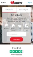 How acuity.com looks like on a mobile device such as an iPhone.