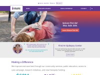 Desktop screenshot for epilepsy.com