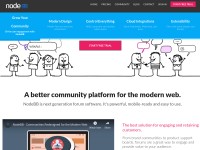 Desktop screenshot for nodebb.com