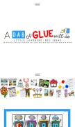 How adabofgluewilldo.com looks like on a mobile device such as an iPhone.