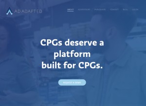 How adadapted.com looks like on a tablet such as an iPad.
