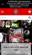 How adamspolishes.com looks like on a mobile device such as an iPhone.