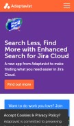 How adaptavist.com looks like on a mobile device such as an iPhone.