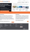 How adblade.com looks like on a mobile device such as an iPhone.