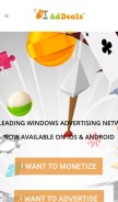How addealsnetwork.com looks like on a mobile device such as an iPhone.