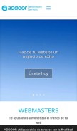 How addoor.net looks like on a mobile device such as an iPhone.