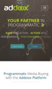 How addoox.com looks like on a mobile device such as an iPhone.