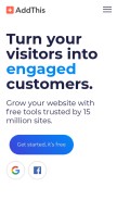 How addthis.com looks like on a mobile device such as an iPhone.