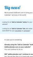 How addtocalendar.com looks like on a mobile device such as an iPhone.