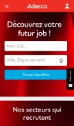How adecco.fr looks like on a mobile device such as an iPhone.