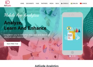 How adgyde.com looks like on a tablet such as an iPad.