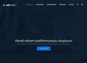 How adhood.com looks like on a tablet such as an iPad.