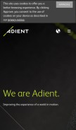 How adient.com looks like on a mobile device such as an iPhone.