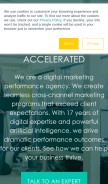 How adlucent.com looks like on a mobile device such as an iPhone.