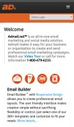 How admail.net looks like on a mobile device such as an iPhone.