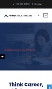 How admecindia.co.in looks like on a mobile device such as an iPhone.
