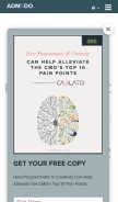 How admedo.com looks like on a mobile device such as an iPhone.