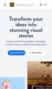 How adobeprojectm.com looks like on a mobile device such as an iPhone.