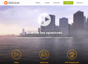 How adocean.pl looks like on a tablet such as an iPad.