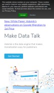 How adomik.com looks like on a mobile device such as an iPhone.