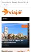 How adondeviajar.es looks like on a mobile device such as an iPhone.