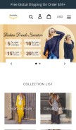How adorapretty.com looks like on a mobile device such as an iPhone.