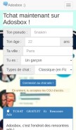How adosbox.fr looks like on a mobile device such as an iPhone.