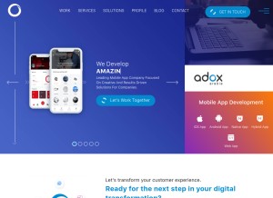 How adoxarabia.com looks like on a tablet such as an iPad.