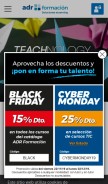How adrformacion.com looks like on a mobile device such as an iPhone.