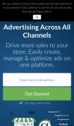 How adscale.com looks like on a mobile device such as an iPhone.