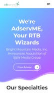 How adservme.com looks like on a mobile device such as an iPhone.