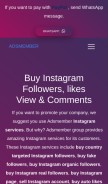 How adsmember.com looks like on a mobile device such as an iPhone.