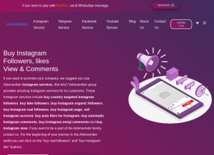 How adsmember.com looks like on a tablet such as an iPad.