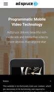 How adsongo.com looks like on a mobile device such as an iPhone.