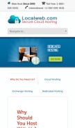 How adtihosting.com looks like on a mobile device such as an iPhone.
