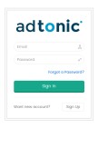 How adtonic.net looks like on a mobile device such as an iPhone.